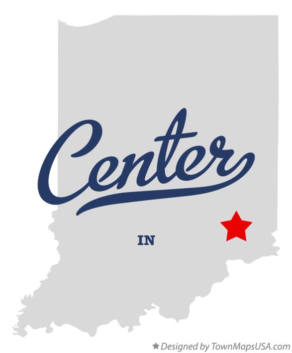 Map of Center Indiana IN
