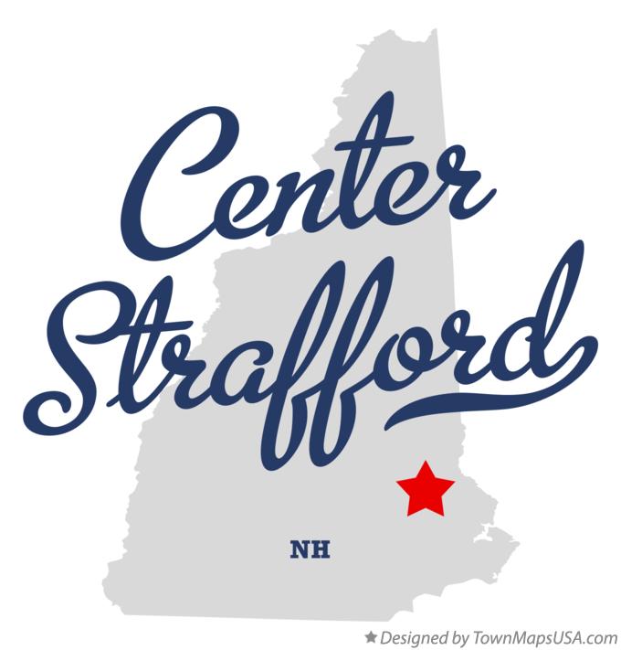 Map of Center Strafford New Hampshire NH