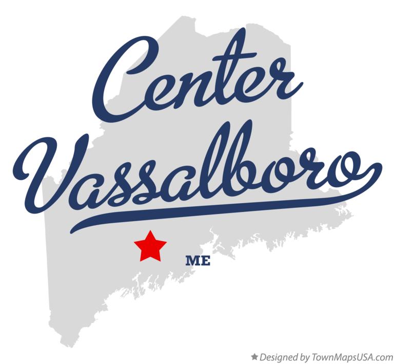 Map of Center Vassalboro Maine ME