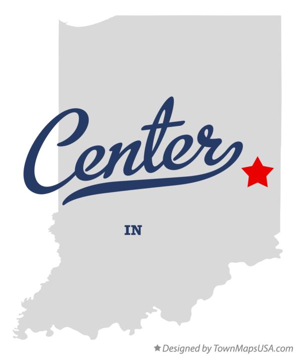 Map of Center Indiana IN