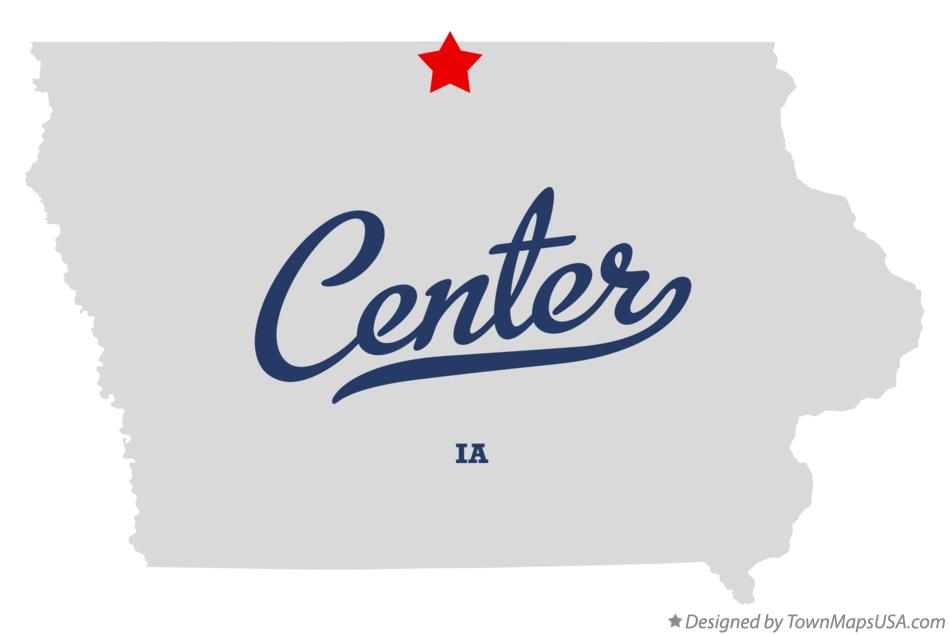 Map of Center Iowa IA