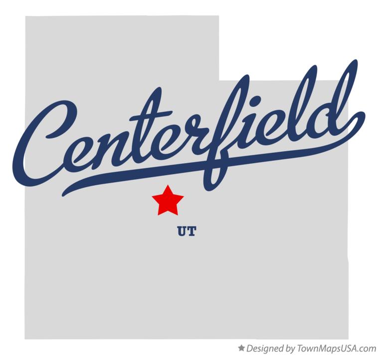 Map of Centerfield Utah UT
