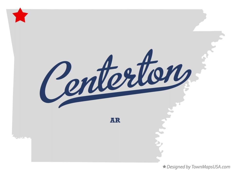 Map of Centerton Arkansas AR