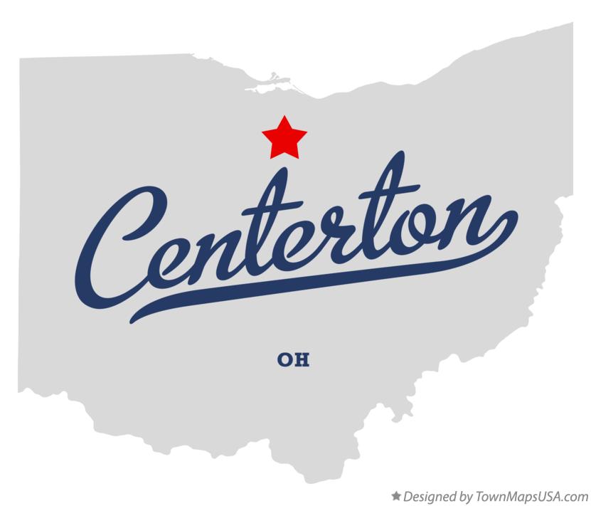 Map of Centerton Ohio OH