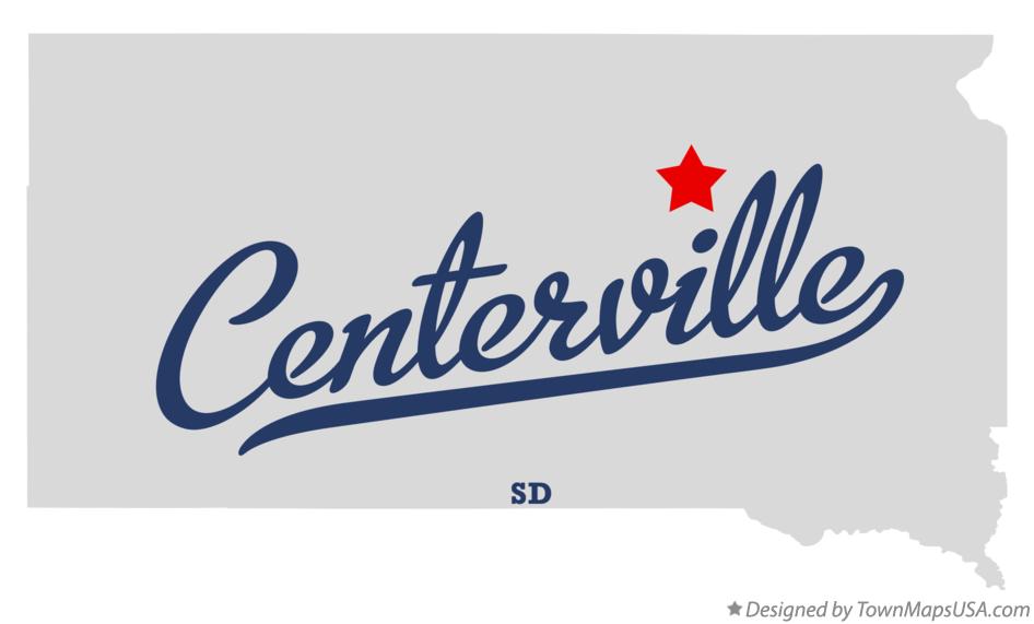 Map of Centerville South Dakota SD