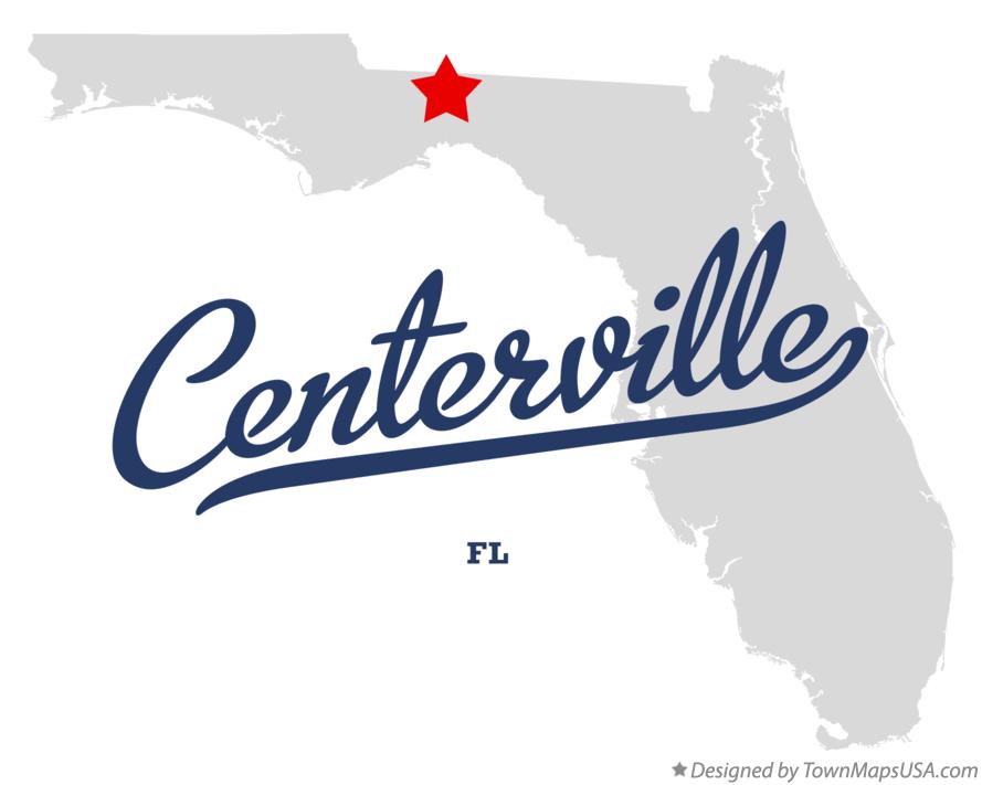 Map of Centerville Florida FL