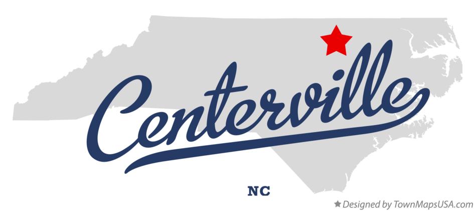 Map of Centerville North Carolina NC