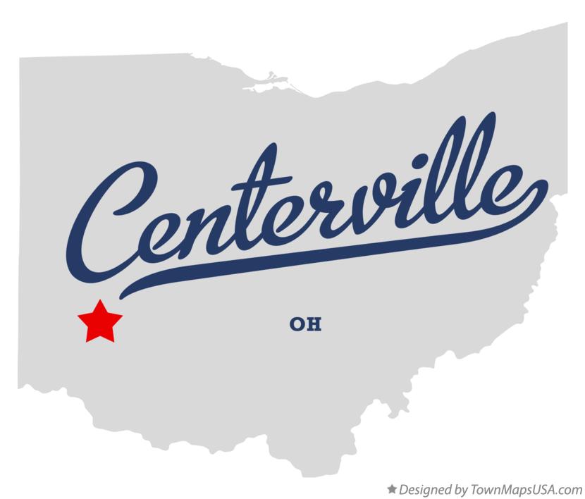Map of Centerville Ohio OH