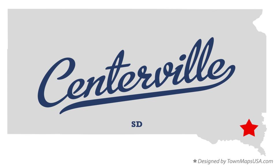 Map of Centerville South Dakota SD