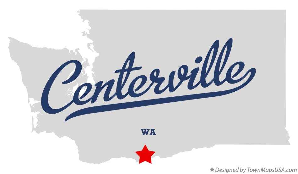 Map of Centerville Washington WA