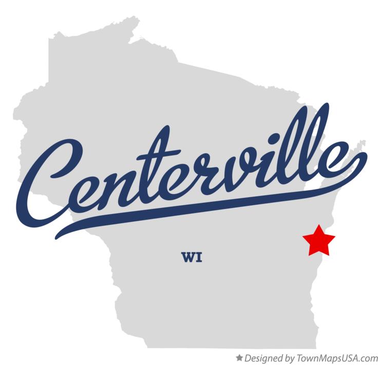 Map of Centerville Wisconsin WI