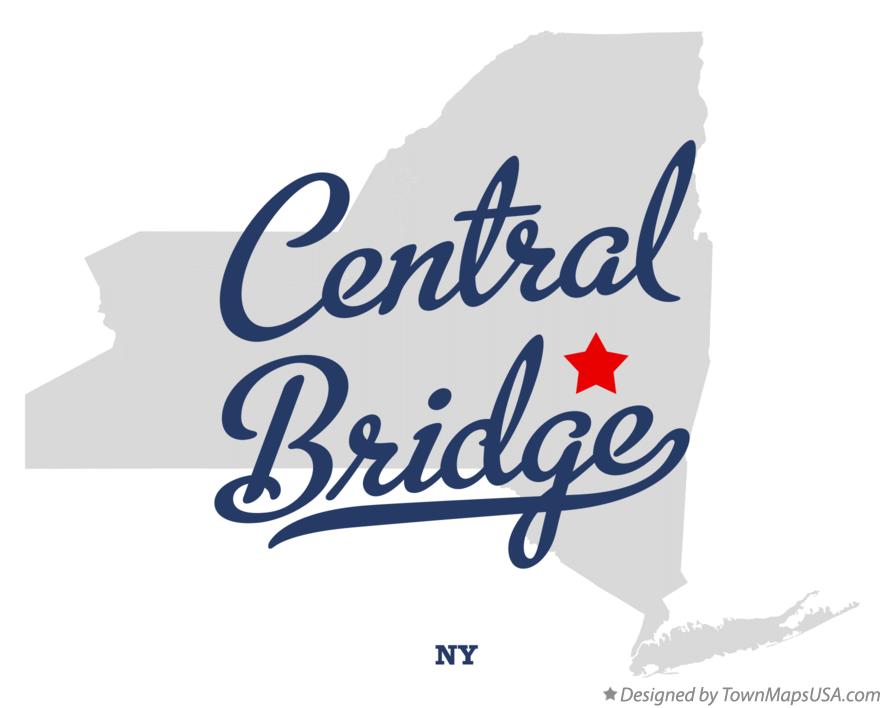 Map of Central Bridge New York NY