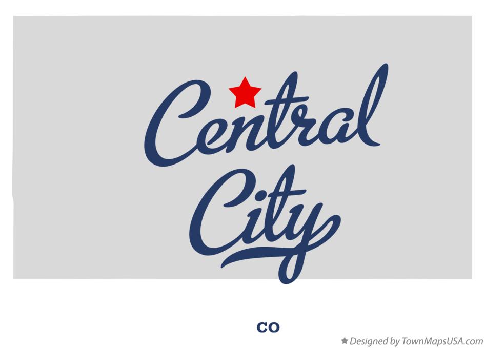 Map of Central City Colorado CO
