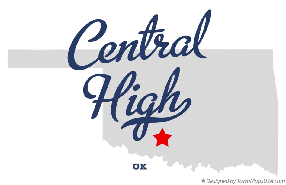 Map of Central High Oklahoma OK