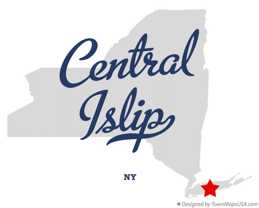 Map of Central Islip New York NY