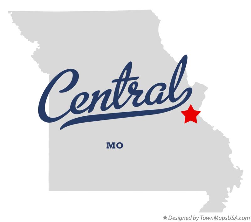 Map of Central Missouri MO