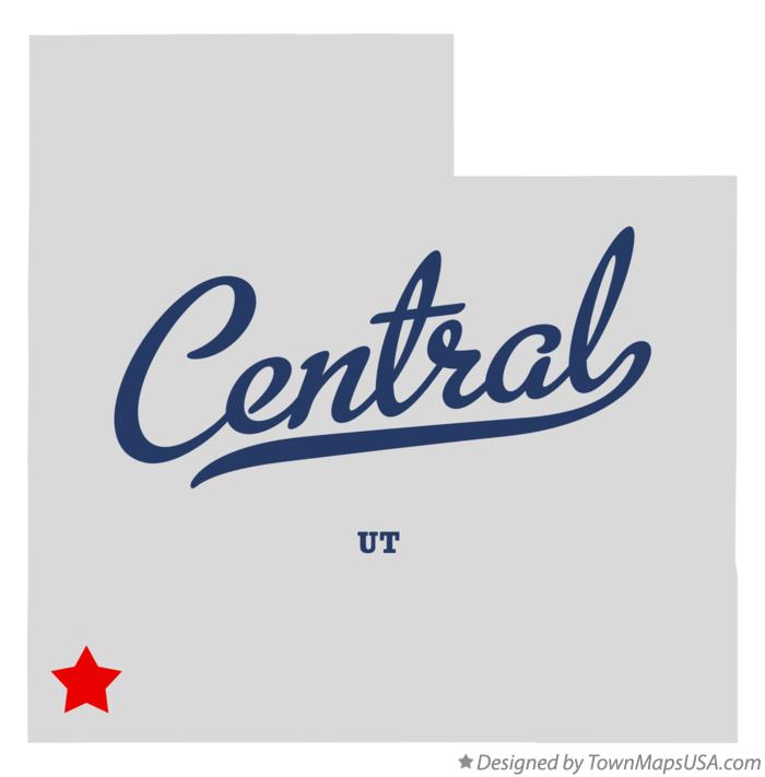 Map of Central Utah UT