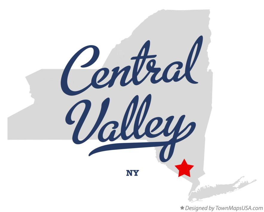 Map of Central Valley New York NY