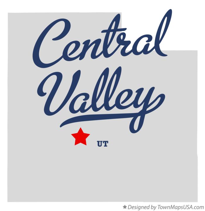 Map of Central Valley Utah UT