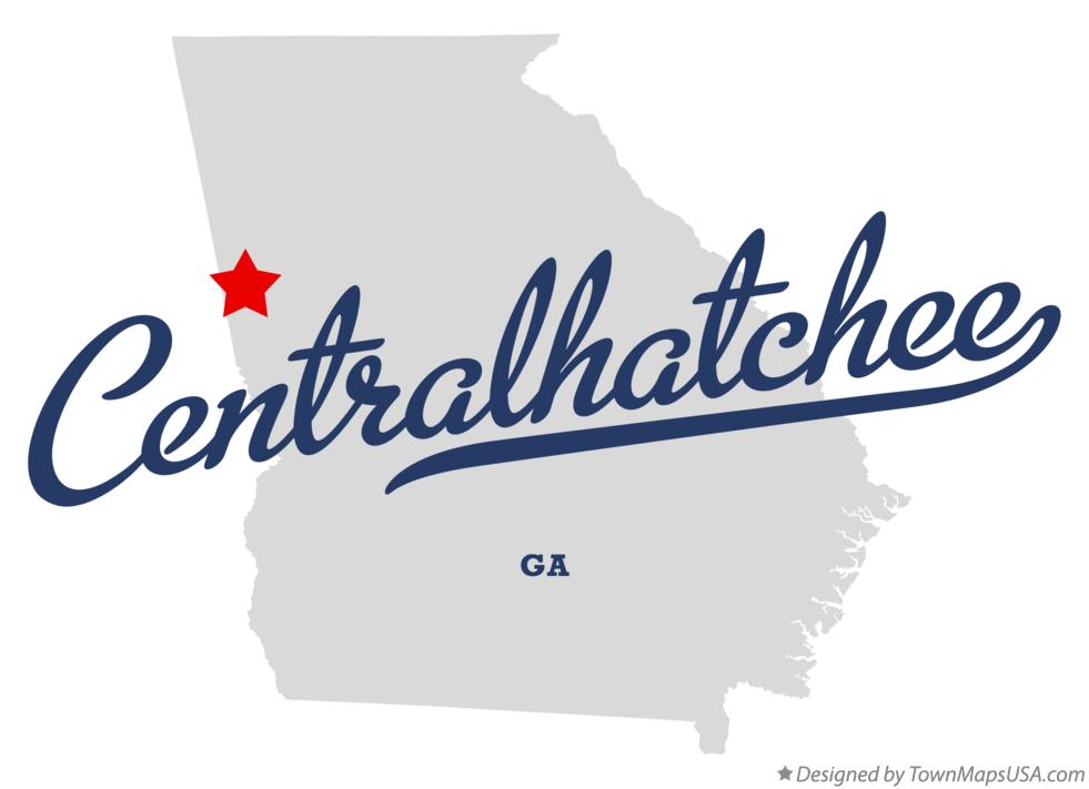 Map of Centralhatchee Georgia GA