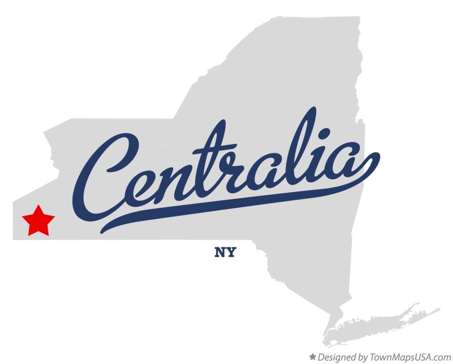 Map of Centralia New York NY