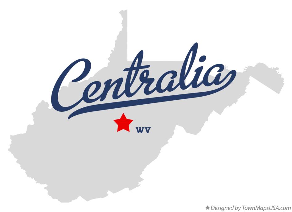 Map of Centralia West Virginia WV