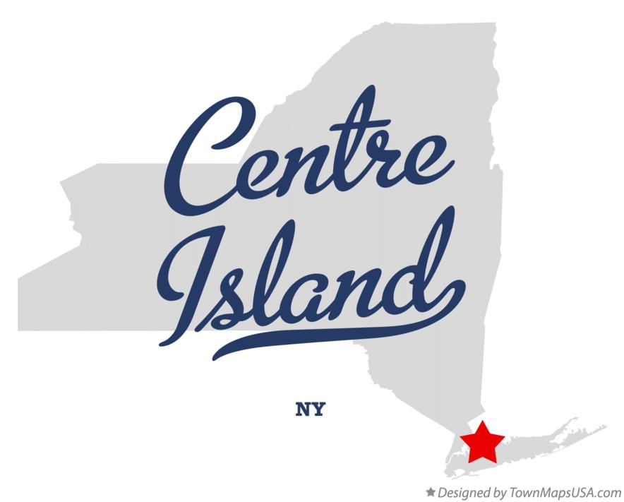 Map of Centre Island New York NY