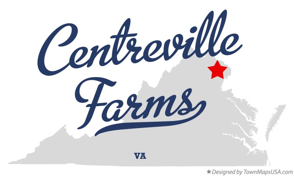 Map of Centreville Farms Virginia VA