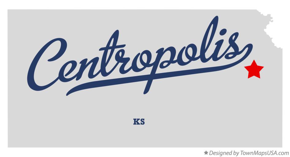 Map of Centropolis Kansas KS
