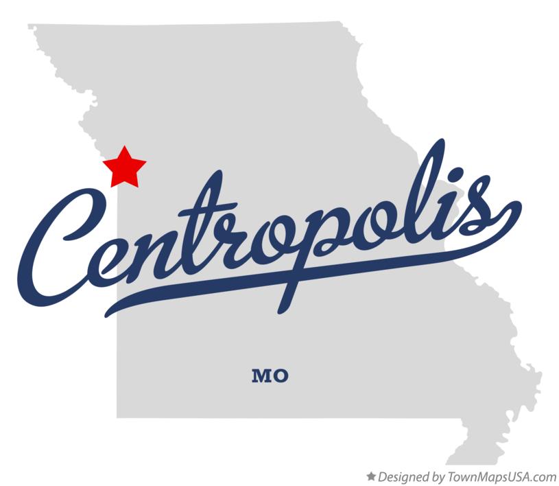 Map of Centropolis Missouri MO