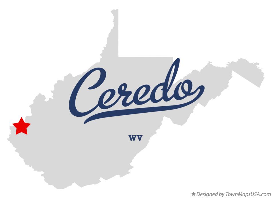 Map of Ceredo West Virginia WV