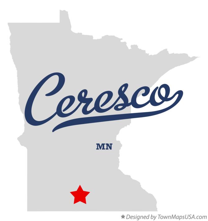 Map of Ceresco Minnesota MN