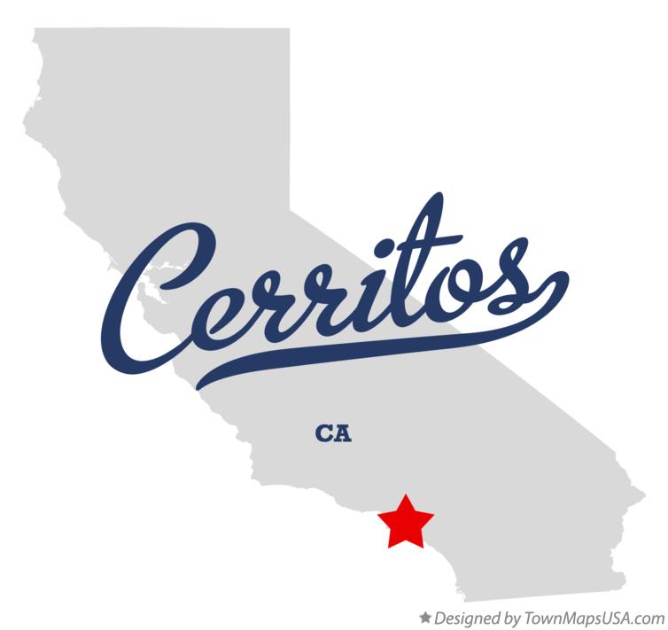 Map of Cerritos California CA
