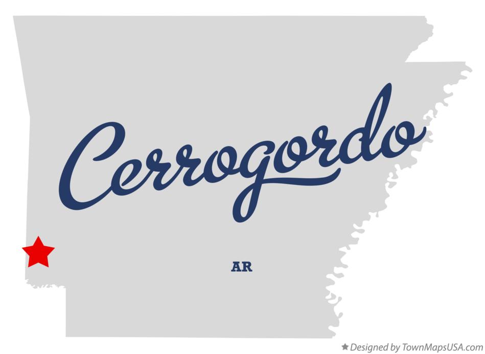 Map of Cerrogordo Arkansas AR