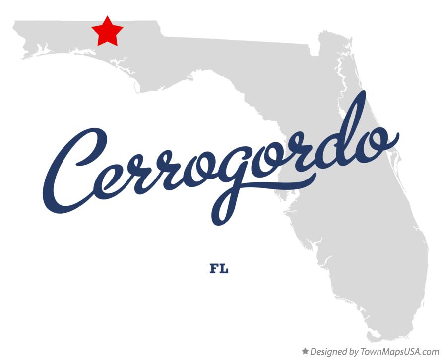 Map of Cerrogordo Florida FL