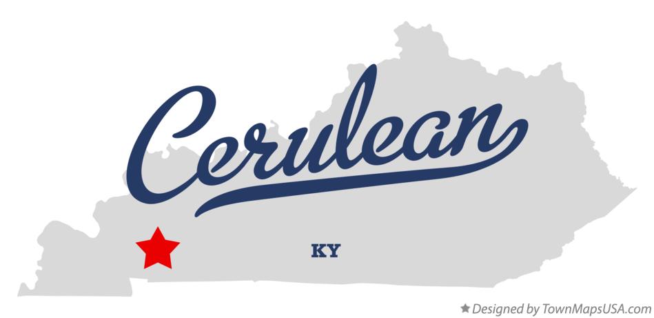 Map of Cerulean Kentucky KY