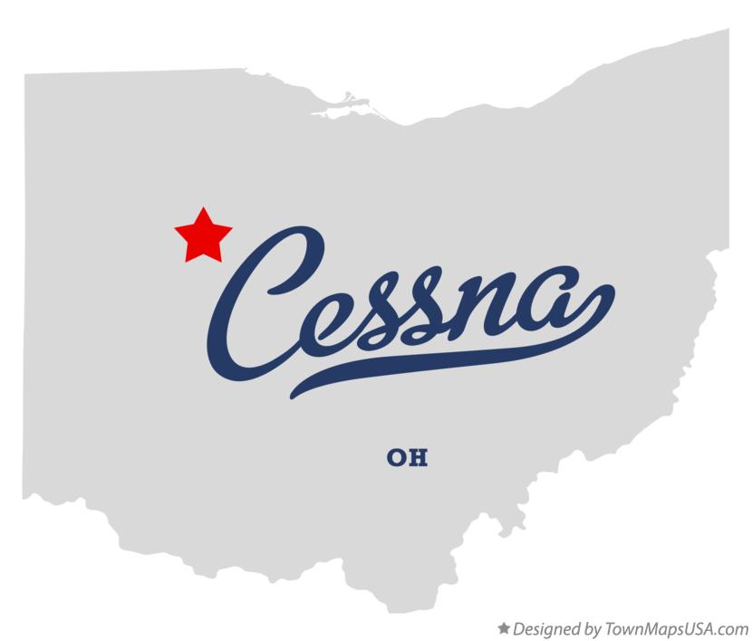 Map of Cessna Ohio OH