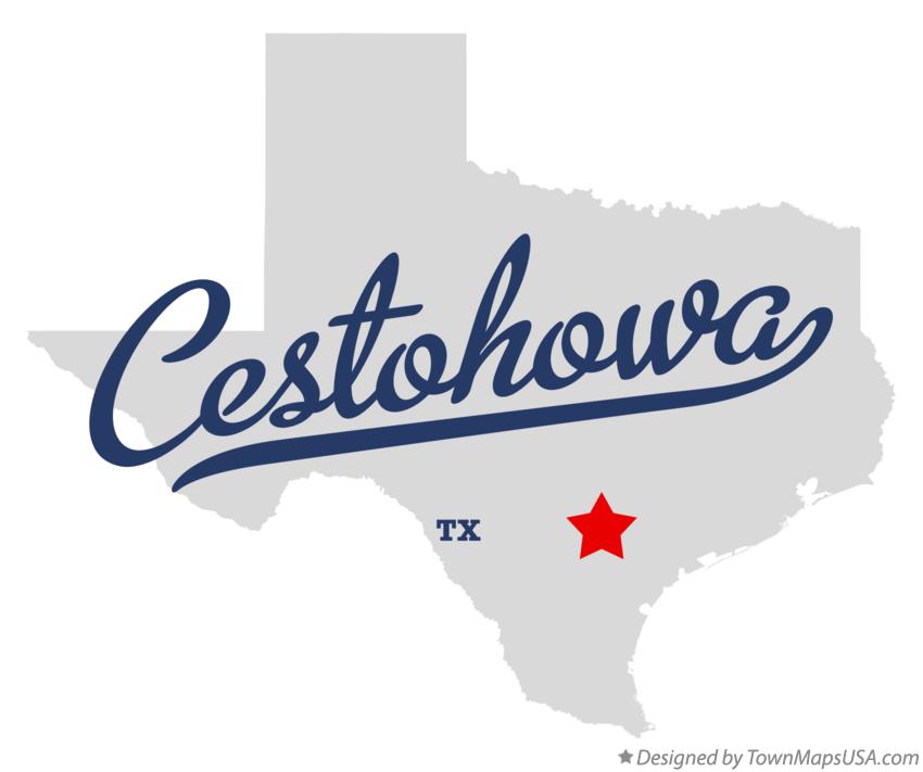 Map of Cestohowa Texas TX