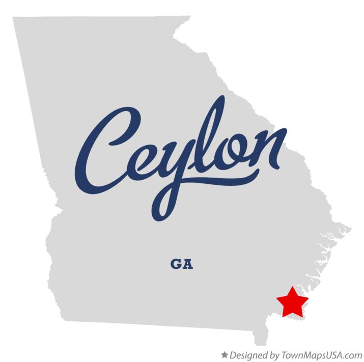 Map of Ceylon Georgia GA