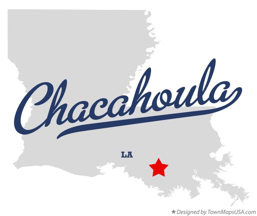 Map of Chacahoula Louisiana LA