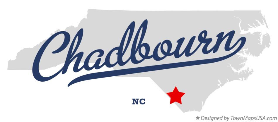 Map of Chadbourn North Carolina NC