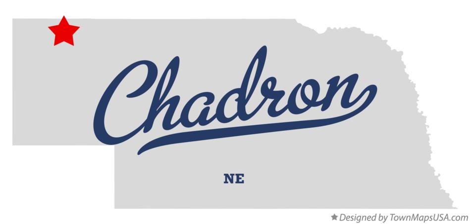 Map of Chadron Nebraska NE