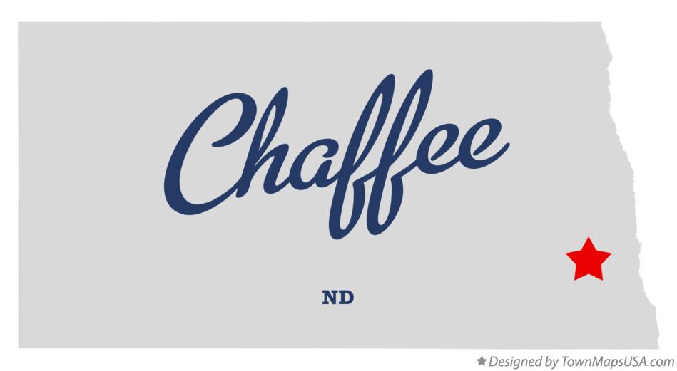 Map of Chaffee North Dakota ND