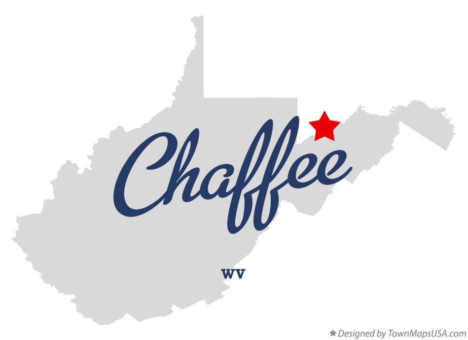 Map of Chaffee West Virginia WV