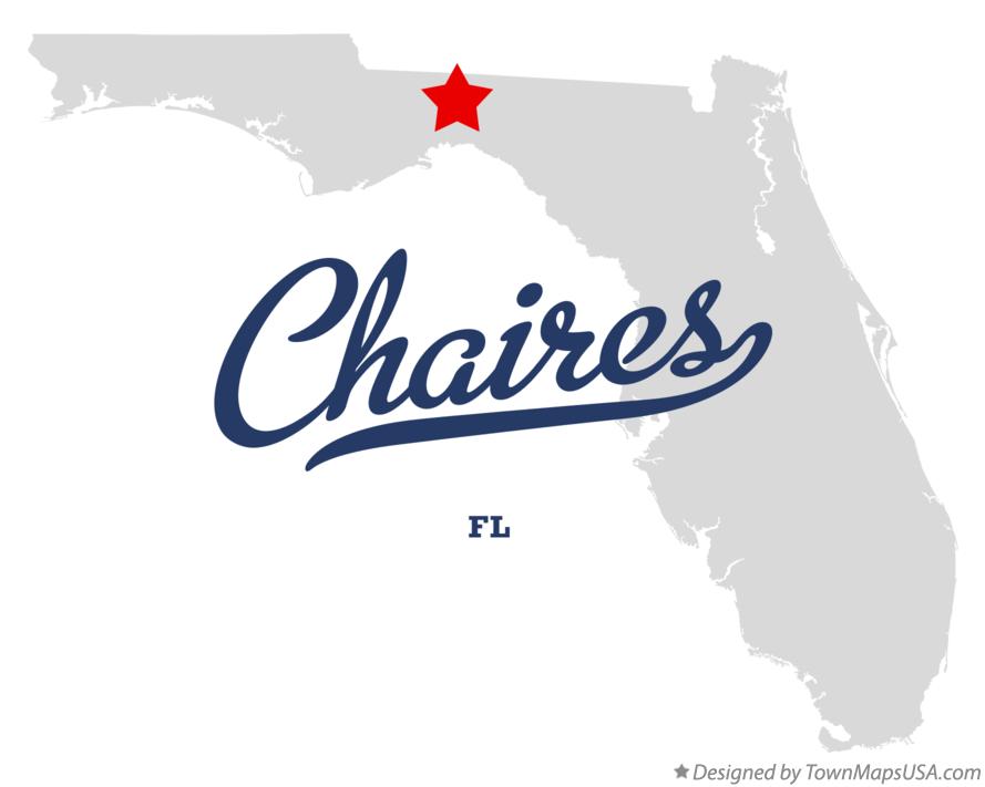 Map of Chaires Florida FL