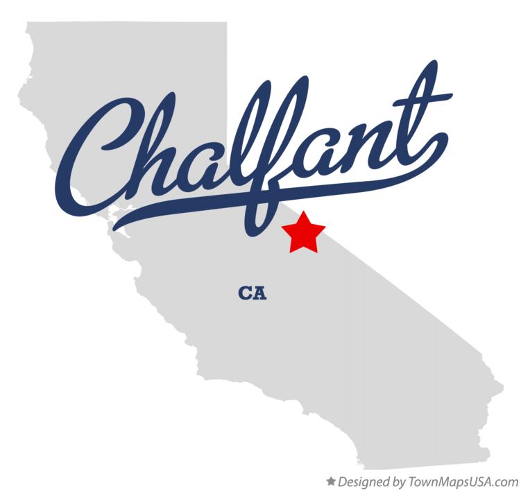 Map of Chalfant California CA
