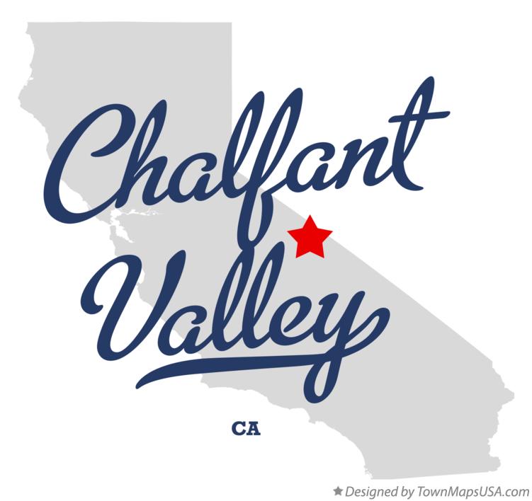 Map of Chalfant Valley California CA