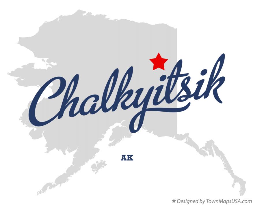 Map of Chalkyitsik Alaska AK