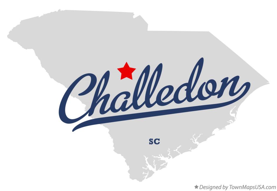 Map of Challedon South Carolina SC
