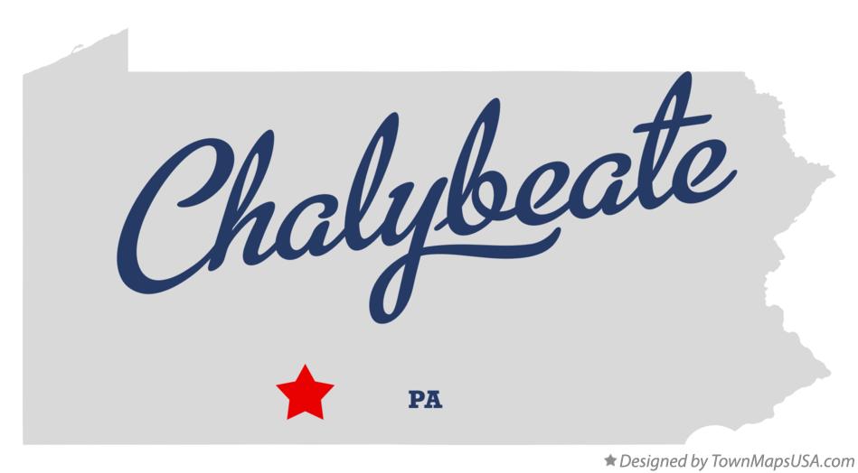 Map of Chalybeate Pennsylvania PA